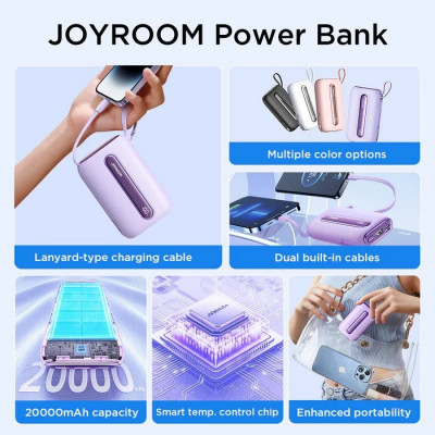 chargeurs-joyroom-jr-l012-plus-225w-mini-power-bank-20000mah-with-dual-cables-bab-ezzouar-alger-algerie