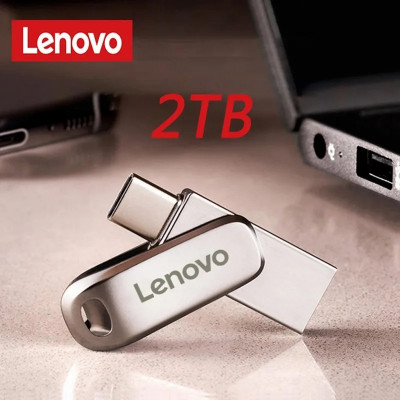 Lenovo-Clé USB OTG 2 en 1 de type C, clé USB 3.0, clé USB de stockage  portable 1 To, disque mémoire 2 To pour PS5, PS4 - AliExpress