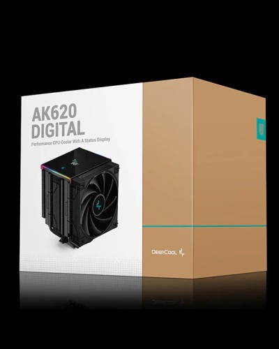 VENTILO DEEPCOOL AK620 DIGITAL BLACK/WHITE