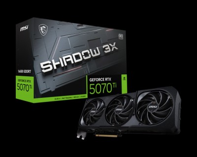CARTE GRAPHIQUE MSI RTX 5070 Ti 16G SHADOW 3X OC