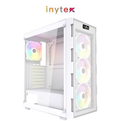 Boitier NOX Fusion QUANTUM + 4Pcs Fans RGB Gaming White