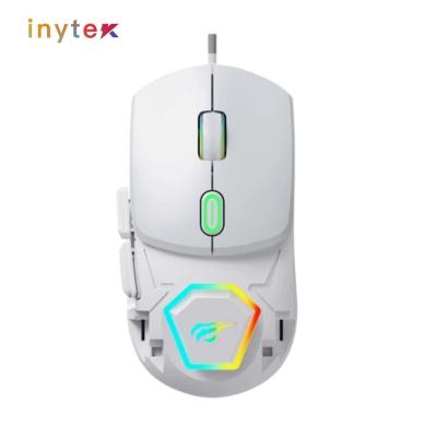 SOURIS HAVIT FIL GAMER PROGRAMABLE RGB MS-965 blanche