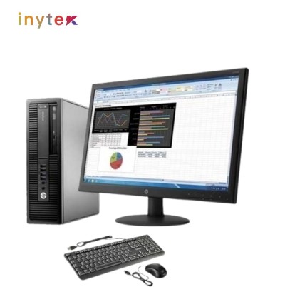 PC DE BUREAU HP ELITDESK 800 G1 I3 4e DDR3 8G SSD 256G DVD RWECRAN HP 21.5" clavier souris originale