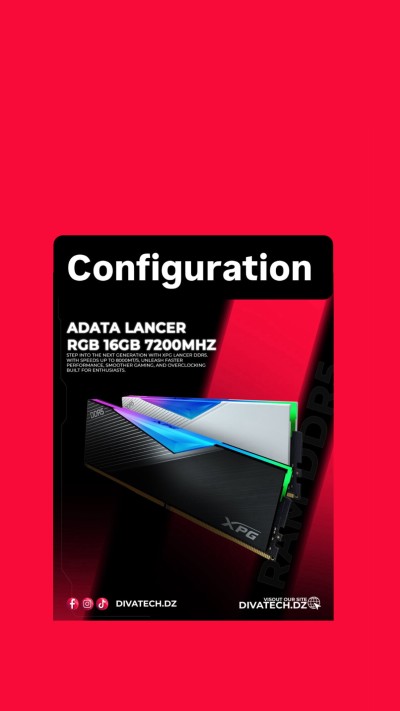 ذاكرة-ram-vendu-en-configuration-adata-caster-rgb-ddr5-16gb-6000mhz-grey-المحمدية-الجزائر