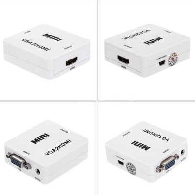 CONVERTISSEUR VGA FEMELLE TO HDMI FEMELLE  AVEC AUDIO 1080P