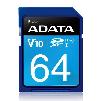 CARTE MEMOIRE ADATA SDXC UHS-I 64GO V10 100MB/S