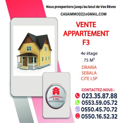 Sell Apartment F3 Alger Draria