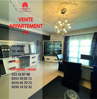 Vente Appartement F4 Alger El achour