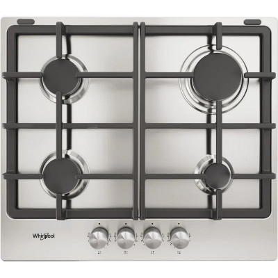 WHIRLPOOL - Plaque de cuisson gaz - 4 feux - TGML660IX