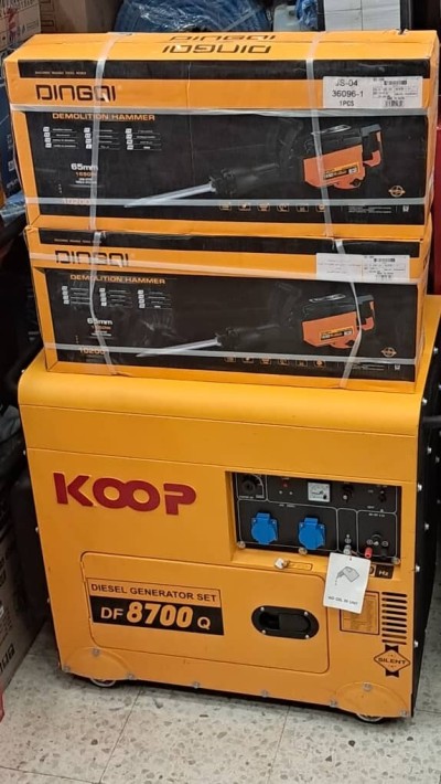  GROUPE ELECTROGENE 8700Q KOOP (KUBOTA) DIESEL SILENCIEUX AUTOMATIQUE