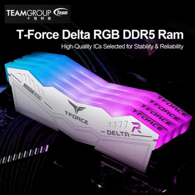 Ram TEAMGROUP T-Force Delta RGB DDR5 32GB (2x16GB) 6000MHz CL30