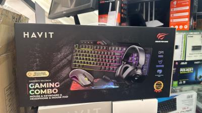 COMBO GAMING HAVIT 4IN1 CLAVIER + SOURIS + CASQUE + TAPIS