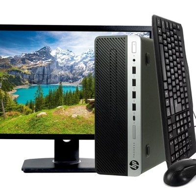 /PC HP SFF PRODESK 600 G3 SFF / I3 7TH / RAM 4G / 500G / 24"