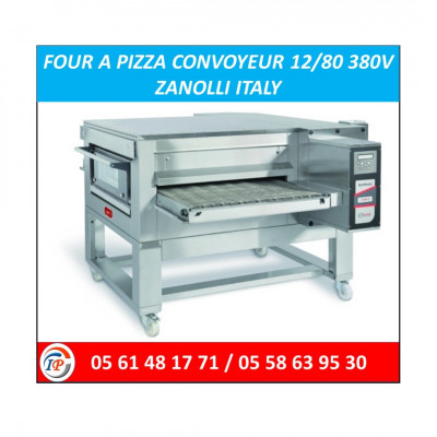 FOUR A PIZZA CONVOYEUR 12/80 380V ZANOLLI ITALY