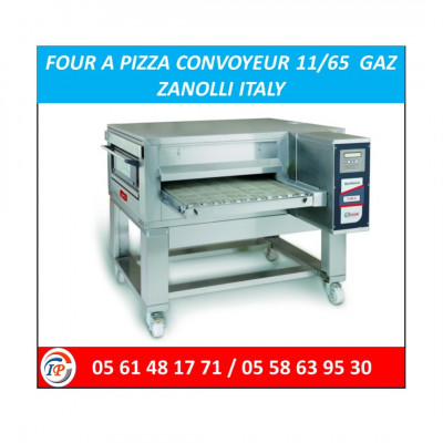 FOUR A PIZZA CONVOYEUR 11/65 GAZ ZANOLLI ITALY 