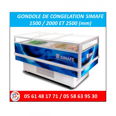 GONDOLE DE CONGELATION SIMAFE 1500 / 2000 ET 2500 (mm)