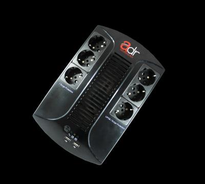 Onduleur ADR202 650VA/390W 6 prises + 2 ports USB