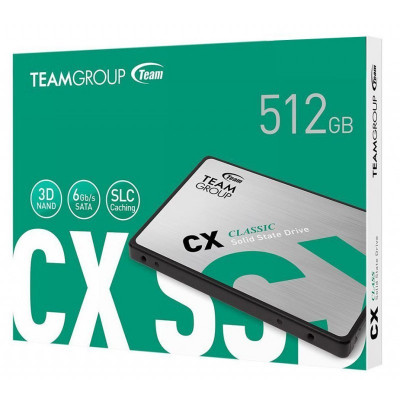 DISQUE SSD INTERNE TEAMGROUP CX2 512 GO 2.5 SATA III
