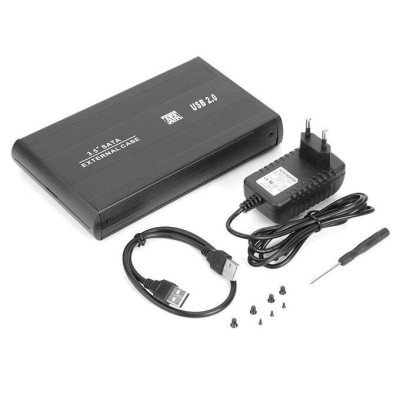 Rack Pour Disque Dur Externe Hdd 3.5" Pouces Sata Usb3.0 Avec Alimentation