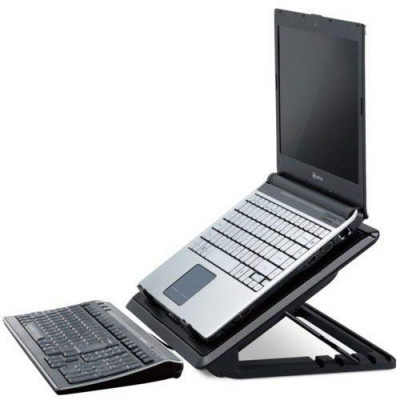 Table de refroidissement pour laptop 9"-17" + 5 positions+Ventilateur silencieux+2 ports USB.