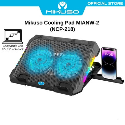 Mikuso NCP-218/ NCP-212 refroidisseur RGB avec 2ventilo,réglable pour laptop jusqu'à 17" 