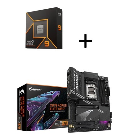 KIT UPGRADE RYZEN 9 9950X + CARTE MERE GIGABYTE X870 AORUS ELITE WIFI7
