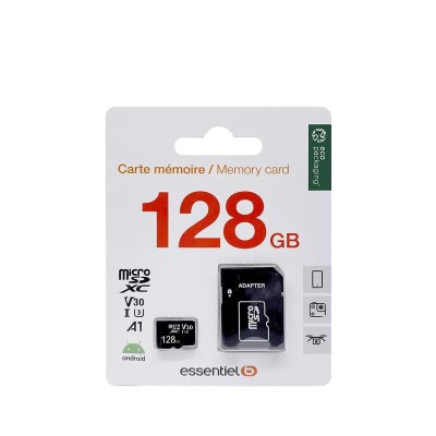 CARTE MEMOIRE ESSENTIEL B MICRO SDXC 128GO V30 A1