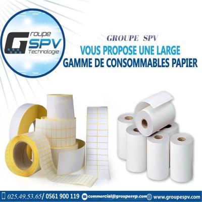 Papier thermique (tickets de caisse, étiquettes, bordereau)