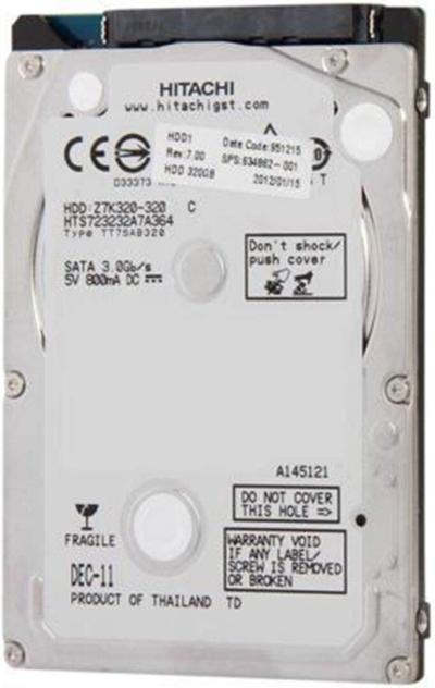 DISQUE DUR HITACHI Z7K320-320GB 2.5" SATA3 POUR LAPTOP