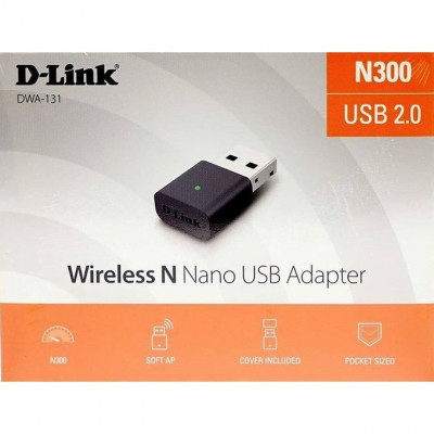 CLE WIFI D-LINK DWA-131 N300 USB 2.0 WIRELESS N NANO ADAPTER