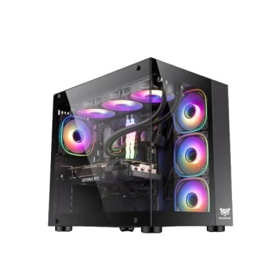BOITIER GAMING HYBROK TITAN EVO BLACK 7 FANS ARGB