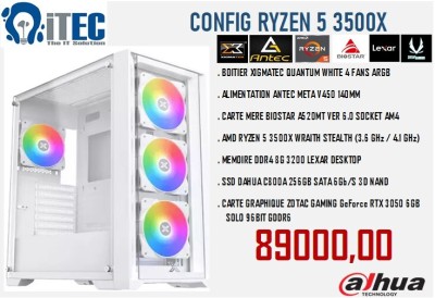 CONFIG R5 3500x 8G 256gb SSD RTX3050