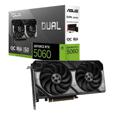 CARTE GRAPHIQUE ASUS DUAL RTX 5060 08G GDDR7 OC EDITION PCIe 5.0