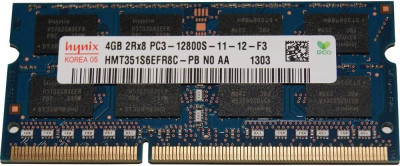 MEMOIRE 4G DDR3 PC1600 SODIMM CRUCIAL/SK HYNIX/KINGSTON/SAMSUNG POUR LAPTOP