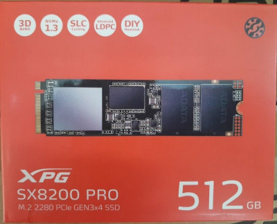 DISQUE XPG SX8200 PRO 512GB M.2 2280 PCIe GEN 3x4 SSD