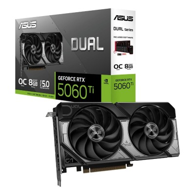 CARTE GRAPHIQUE ASUS DUAL GeFORCE RTX 5060Ti 8GB GDDR7 PCIe 5.0 OC EDITION