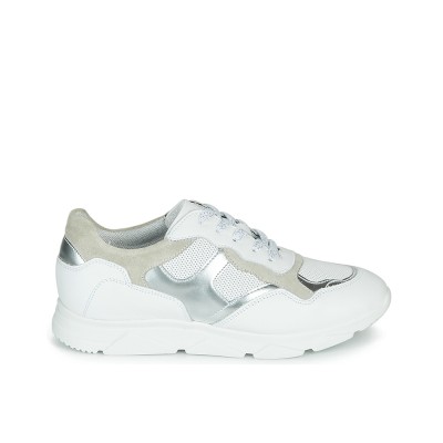 BASKETS ANDRÉ FEMME HAVILAH CUIR BLANC