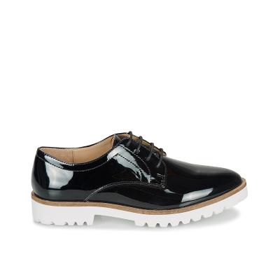 DERBY ANDRÉ FEMME EDDYTH CUIR NOIR VERNI