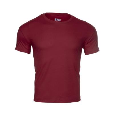T-SHIRT HOMME DEPART  BORDEAU 100% COTON SIMPLE