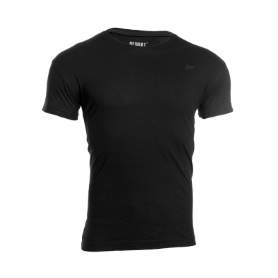 T-SHIRT HOMME DEPART  NOIR 100% COTON SIMPLE
