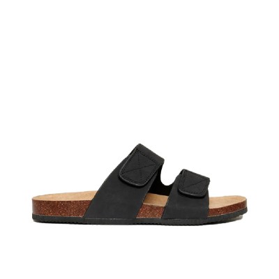 MULES THREADBARE ARTEMIS HOMME CUIR NOIR