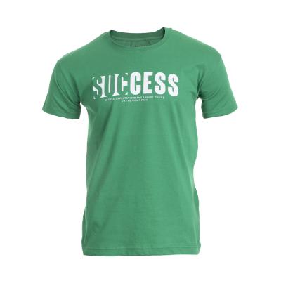 T-SHIRT HOMME DEPART VERT 100% COTON PRINT