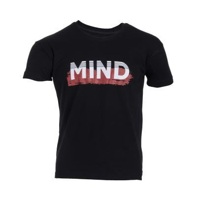 T-SHIRT HOMME DEPART NOIR 100% COTON PRINT