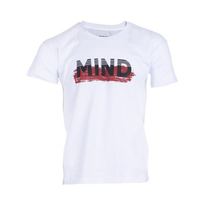T-SHIRT HOMME DEPART BLANC 100% COTON PRINT