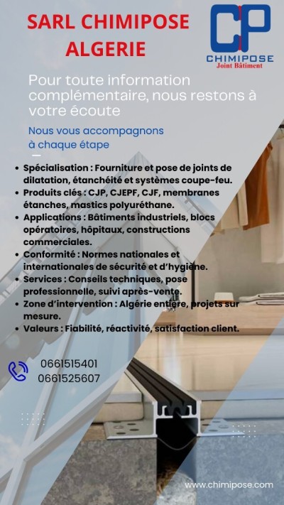 JOINT DILATATION ET COUVRE JOINT