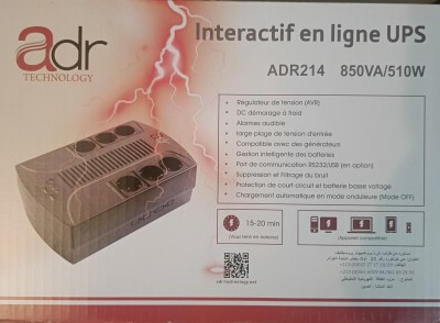 ONDULEUR ADR-214 850VA 510W 6 SORTIES PRISE