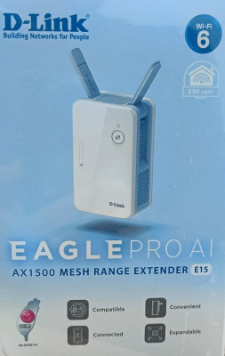 RANGE EXTENDER D-LINK E15 EAGLE PRO AI AX1500 WIFI 6