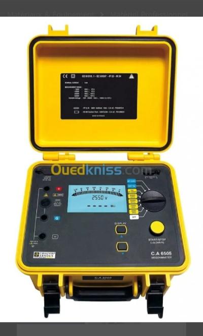 Testeur Contrôleur d'isolation Mégohmmètre numérique 5 KV Chauvin arnoux c.a 6505