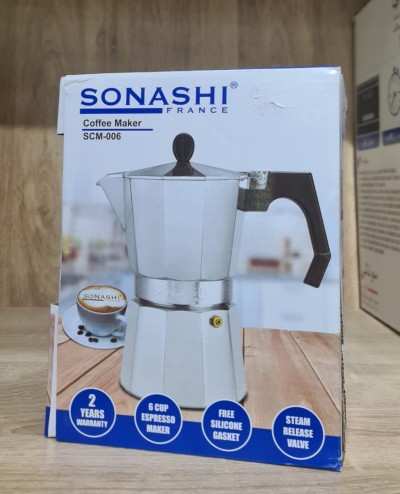 Mini Cafetière Espresso Capacité De 6 Tasses SONASHI SCM-006