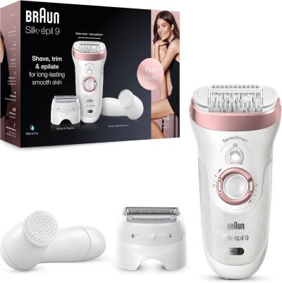Epilateur électrique braun Silk-épil humide et sec 7 accessoires SensoSmart ses 9-880